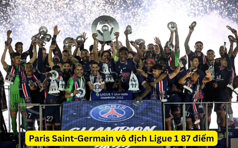 Paris Saint-Germain vô địch Ligue 1 87 điểm